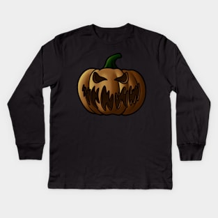 Halloween Pumpkin Kids Long Sleeve T-Shirt